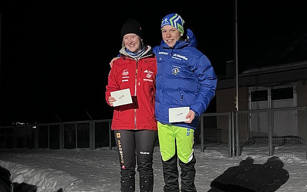 Die beiden neu gekürten Urner Schulsportmeister Seraina Kempf und Nico Briker (SC Unterschächen), Foto Bruno Inderbitzin Die beiden neu gekürten Urner Schulsportmeister Seraina Kempf und Nico Briker (SC Unterschächen), Foto Bruno Inderbitzin