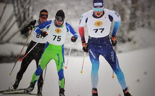 Elias Kägi vor Dominik Estermann und Simon Ehrbar Elias Kägi vor Dominik Estermann und Simon Ehrbar