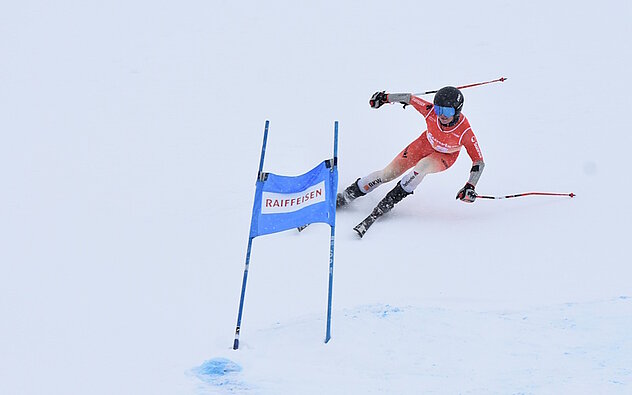 Gian Arnold, SC Edelweiss Bürglen auf seiner Fahrt zur Silbermedaille bei den Herren U21 (Bild Robi Wyrsch)