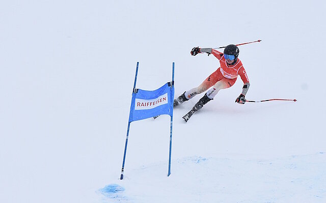 Gian Arnold, SC Edelweiss Bürglen auf seiner Fahrt zur Silbermedaille bei den Herren U21 (Bild Robi Wyrsch)
