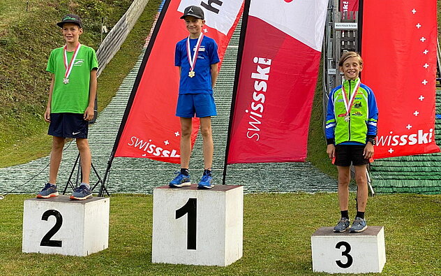 1. Rang Lion Hössli SC Am Bachtel, 2. Rang Lars Künzle SSC Toggenburg, 3. Rang Elias Arnold SC Unterschächen