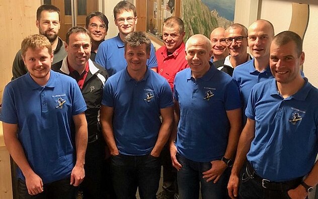 OK-Weihnachtslanglauf, OK-Präsident Kilian Arnold (zweiter von links)