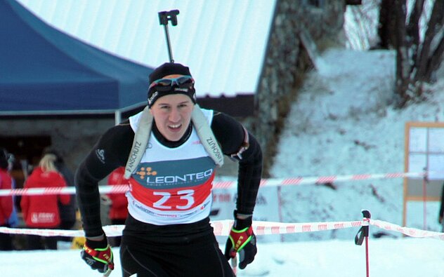 Trotz Patzern am Schiessstand schaffte Simon Ehrbar den Sprung aufs Podest Trotz Patzern am Schiessstand schaffte Simon Ehrbar den Sprung aufs Podest