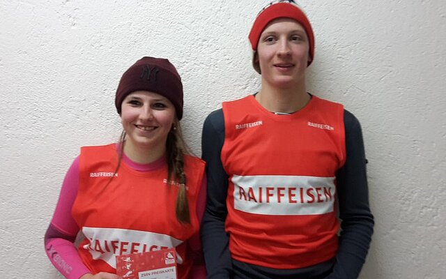 Die Tagessiegerin Carina Truttmann und der Tagessieger Andreas Schuler Die Tagessiegerin Carina Truttmann und der Tagessieger Andreas Schuler