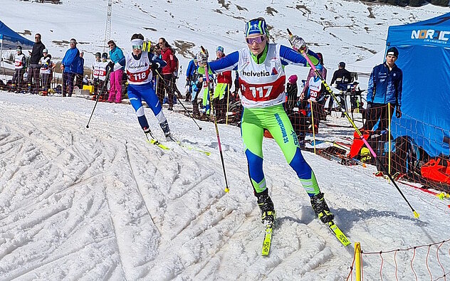 Nina Walker (SC Unterschächen) auf ihrem Weg zum Sieg in der Kategorie U14