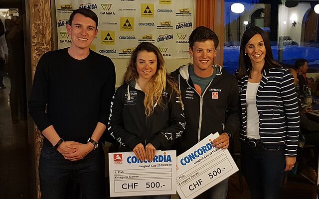 Gesamtsieger Damen und Herren ZSSV Concordia-Cup Maria Christen und Andrin Näpflin
