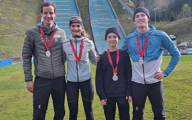 Von links: Gregor Deschwanden, Sina Arnet, Elias Arnold, Lean Niederberger