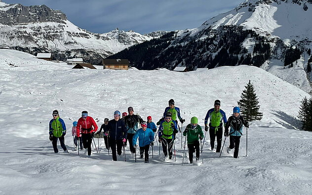 Urner Nordisch-Nachwuchskader im Training auf der Sittlisalp