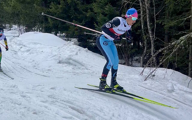 Matteo Gisler (SSC Schattdorf) auf dem XCX-Skicross-Kurs