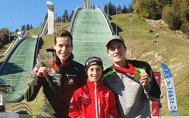 Foto von links: Gregor Deschwanden, Elias Arnold, Lean Niederberger