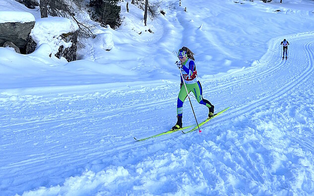 Nina Walker (SC Unterschächen) auf dem Weg zu ihrem Podestplatz Nina Walker (SC Unterschächen) auf dem Weg zu ihrem Podestplatz