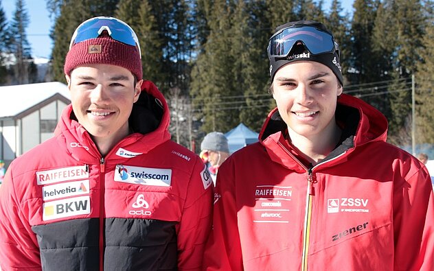 Elias und Samuel Kägi überzeugten mit je zwei Podestplätzen (v.l.)