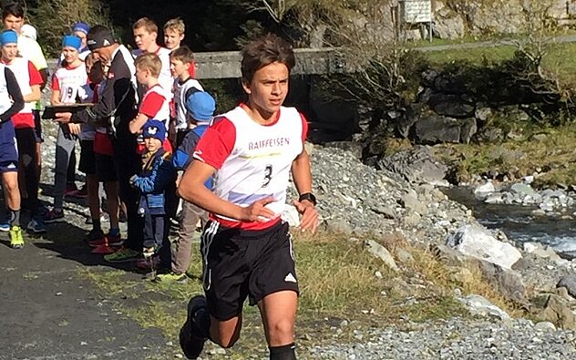 Noel Arnold beim Start des Berglaufes