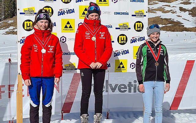 Podest Mädchen U16: v.l. Céline Emmenegger, Dunja Walker, Annika Renggli Podest Mädchen U16: v.l. Céline Emmenegger, Dunja Walker, Annika Renggli