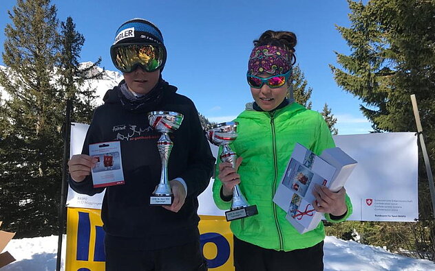 Die Meister: Links Noah Gisler, Rechts Meret Muheim Die Meister: Links Noah Gisler, Rechts Meret Muheim